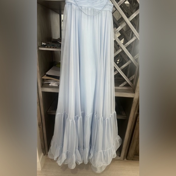 COPY - Mac Duggal Rosette Chiffon Cutout Empire Waist Gown - Picture 8 of 11